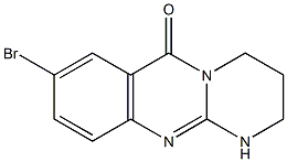 8-broMo-3,4-dihydro-1H-pyriMido[2,1-b]quinazolin-6(2H)-one,,结构式