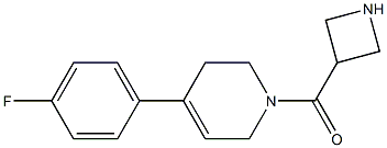 azetidin-3-yl(4-(4-fluorophenyl)-5,6-dihydropyridin-1(2H)-yl)Methanone,,结构式