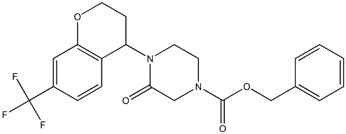 benzyl 3-oxo-4-(7-(trifluoroMethyl)chroMan-4-yl)piperazine-1-carboxylate