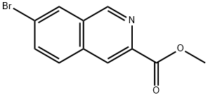 7-溴异喹啉-3-羧酸甲酯 结构式