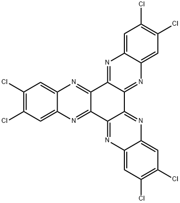 2,3,8,9,14,15-六氯二喹喔啉并[2,3-A:2',3'-C]吩嗪,389121-44-2,结构式