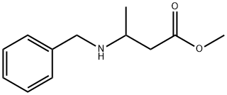 3-(ベンジルアミノ)ブタン酸メチル 化学構造式