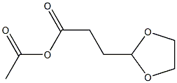 1.3 dioxolane-2-propanoic, oxo ethyl ester Structure