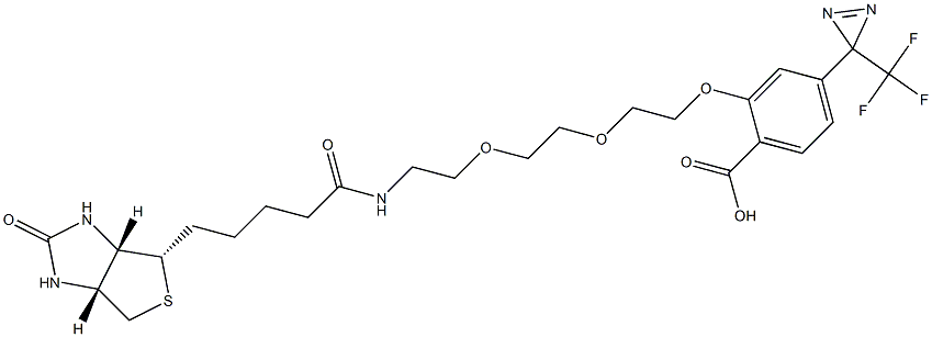 2-(2-(2-(2-(5-((3aS,4S,6aR)-2-oxohexahydro-1H-thieno[3,4-d]iMidazol-4-yl)pentanaMido)ethoxy)ethoxy)ethoxy)-4-(3-(trifluoroMethyl)-3H-diazirin-3-yl)benzoic acid