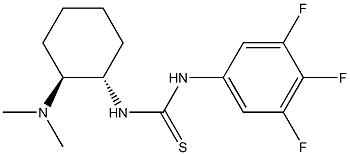 1-((1S,2S)-2-(diMethylaMino)cyclohexyl)-3-(3,4,5-trifluorophenyl)thiourea 化学構造式