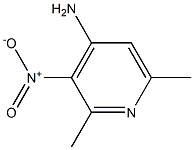 4-PyridinaMine, 2,6-diMethyl-3-nitro- 结构式