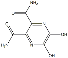 5,6-dihydroxypyrazine-2,3-dicarboxaMide 化学構造式