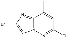 2-BroMo-6-chloro-8-MethyliMidazo[1,2-b]pyridazine,,结构式