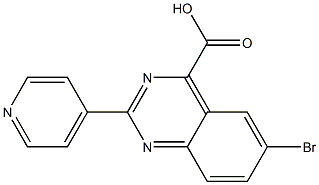 6-BroMo-2-(pyridin-4-yl)quinazoline-4-carboxylic acid,,结构式