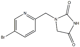 1-((5-broMopyridin-2-yl)Methyl)iMidazolidine-2,4-dione,,结构式