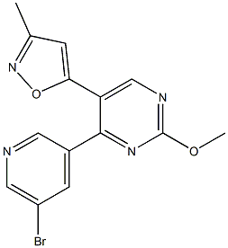 5-(4-(5-broMopyridin-3-yl)-2-MethoxypyriMidin-5-yl)-3-Methylisoxazole