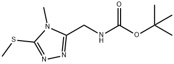 tert-butyl ((4-Methyl-5-(Methylthio)-4H-1,2,4-triazol-3-yl)Methyl)carbaMate Structure