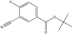 3-氰基-4-氟苯甲酸叔丁酯 结构式