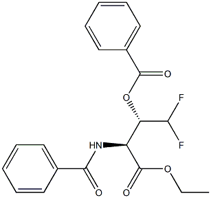 (2S,3S)-3-BenzaMido-4-ethoxy-1,1-difluoro-4-oxobutan-2-yl benzoate Struktur