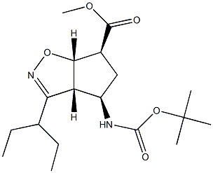 (3aR,4R,6S,6aS)-Methyl 4-(tert-butoxycarbonylaMino)-3-(pentan-3-yl)-4,5,6,6a-tetrahydro-3aH-cyclopenta[d]isoxazole-6-carboxylate|