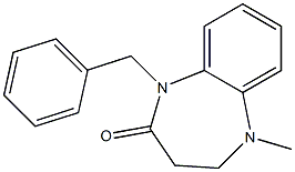 1-benzyl-4,5-dihydro-5-Methyl-1H-benzo[b][1,4]diazepin-2(3H)-one 结构式