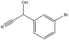 2-(3-broMophenyl)-2-hydroxyacetonitrile,,结构式