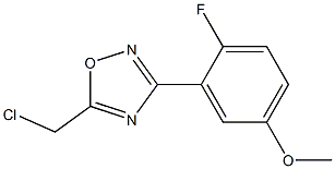  5-ChloroMethyl-3-(2-fluoro-5-Methoxy-phenyl)-[1,2,4]oxadiazole