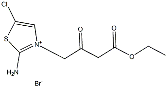 2-aMino-5-chloro-3-(4-ethoxy-2,4-dioxobutyl)thiazol-3-iuM broMide