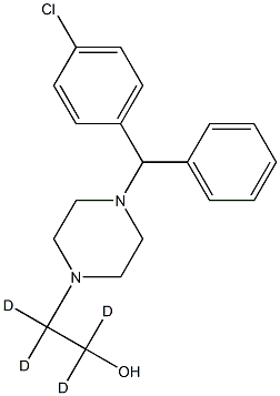 2-[4-[(4-Chlorophenyl)phenylMethyl]-1-piperazinyl]ethanol-d4 Struktur