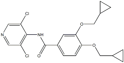 3,4-Di(cyclopropylMethoxy)-N-(3,5-dichloro-4-pyridinyl)benzaMide Structure