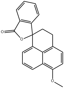 2',3'-Dihydro-7-Methoxy-spiro[isobenzofuran-1(3H),1'-[1H]phenalen]-3-one Structure