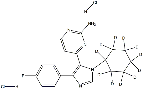 4-[1-(Cyclohexyl-d11)-4-(4-fluorophenyl)-1H-iMidazol-5-yl]-2-pyriMidinaMine Dihydrochloride