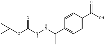 4-(1-(2-(tert-butoxycarbonyl)hydrazinyl)ethyl)benzoic acid|4-(1-(2-(叔丁氧基羰基)肼基)乙基)苯甲酸