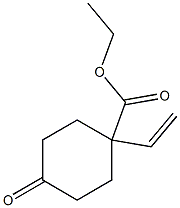 ethyl 4-oxo-1-vinylcyclohexanecarboxylate,,结构式