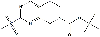 2-Methanesulfonyl-5,8-dihydro-6H-pyrido[3,4-d]pyriMidine
-7-carboxylic acid tert-butyl ester 结构式