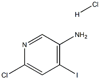 6-Chloro-4-iodopyridin-3-aMine hydrochloride Struktur