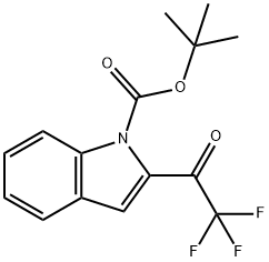 tert-butyl 2-(2,2,2-trifluoroacetyl)-1H-indole-1-carboxylate Structure