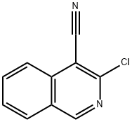 3-氯异喹啉-4-甲腈, 1256463-73-6, 结构式