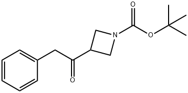 tert-butyl 3-(2-phenylacetyl)azetidine-1-carboxylate Structure