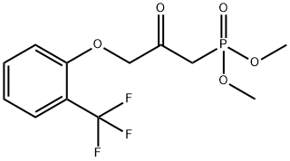[2-OXO-3-(2-trifluoroMethylphenoxy)-propyl]-phosphonic acid diMethyl ester Struktur