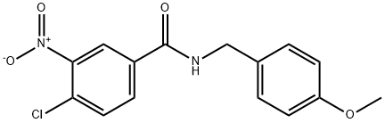 4-Chloro-N-(4-Methoxybenzyl)-3-nitrobenzaMide, 97% Structure
