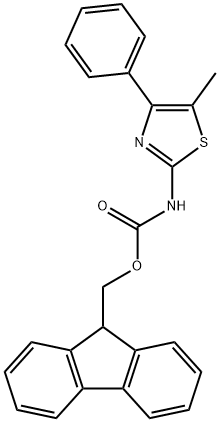 2-(FMoc-aMino)-5-Methyl-4-phenylthiazole, 97% 化学構造式