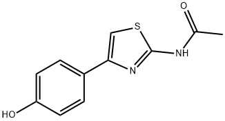 2-乙酰基氨基-4-(4-羟基苯)噻唑 结构式