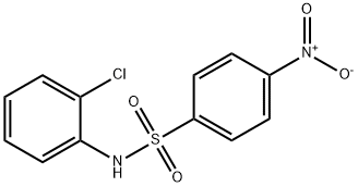 N-(2-氯苯)-4-硝基苯磺酰胺, 63132-66-1, 结构式