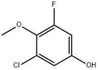 3-Chloro-5-fluoro-4-Methoxyphenol, 97% Struktur