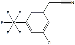 3-氯-5-(五氟硫代)苯基乙腈,97%, , 结构式