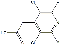 3,5-二氯-2,6-二氟-4-吡啶乙酸,97%, , 结构式