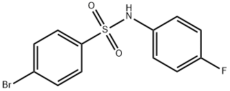 4-BroMo-N-(4-fluorophenyl)benzenesulfonaMide, 97%, 349404-76-8, 结构式