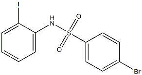 4-溴-N-(2-碘代苯基)苯磺酰胺,97%,,结构式