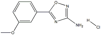 5-(3-Methoxy-phenyl)-[1,2,4]oxadiazol-3-ylaMine hydrochloride Structure