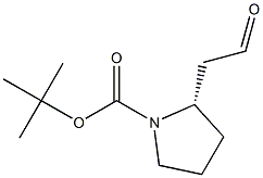 (S)-tert-butyl 2-(2-oxoethyl)pyrrolidine-1-carboxylate Structure