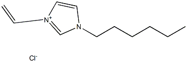 1-乙烯基-3-己基咪唑氯盐 结构式