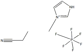 1-propylronitrile-3-MethyliMidazoliuM hexafluorophosphate Structure