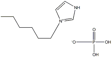 N-hexyliMidazoliuM dihydrogen phosphate 化学構造式