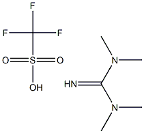 tetraMethylguanidine trifluoroMethanesulfonate 化学構造式